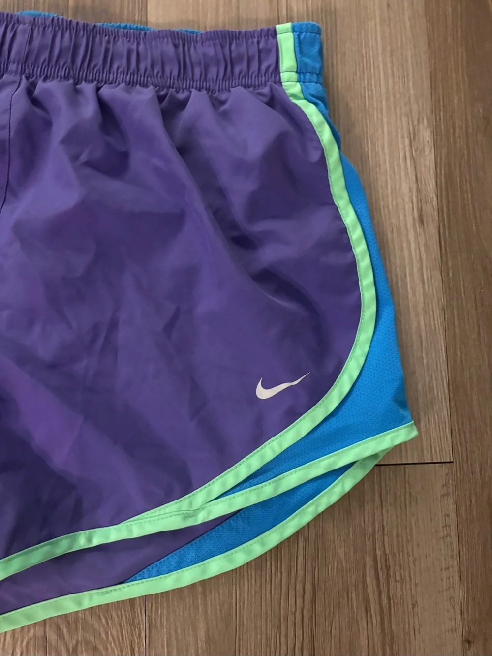 Nike Purple Multicolored Dri-Fit Women’s Athletic Shorts